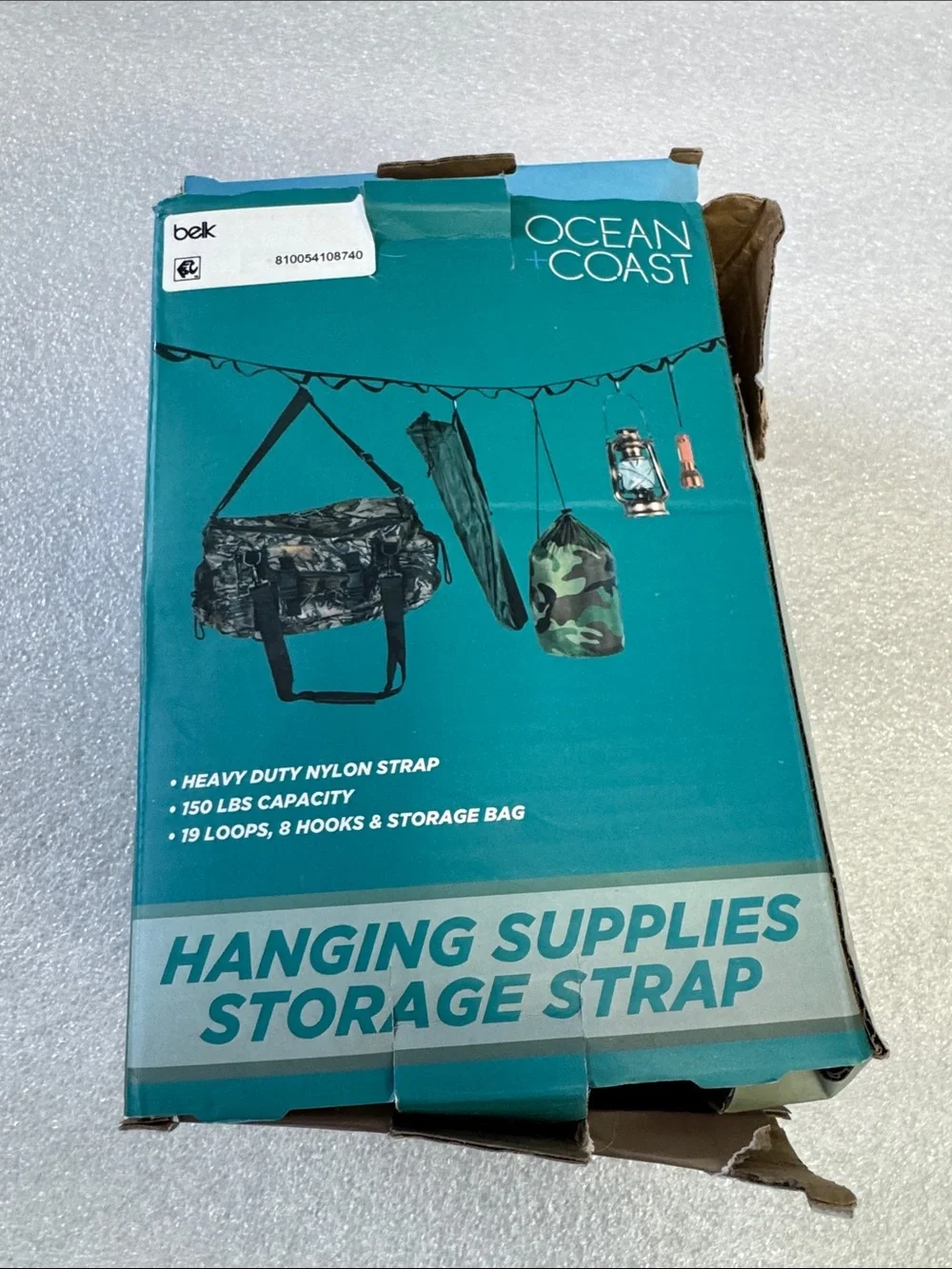 Hanging Supplies Storage Strap - Teal